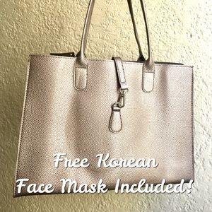 ✨ Gold ✨ Metallic Shopper Tote Purse Bag by Ulta